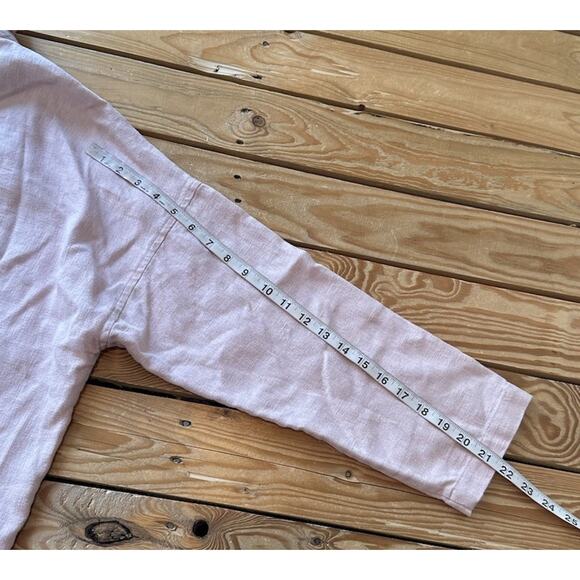 Eileen Fisher Open Front Linen Jacket Size XL Women’s Pink - Picture 7 of 7